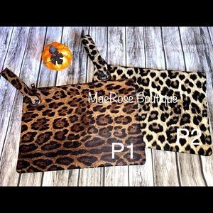 Boutique cheetah huge clutch purses